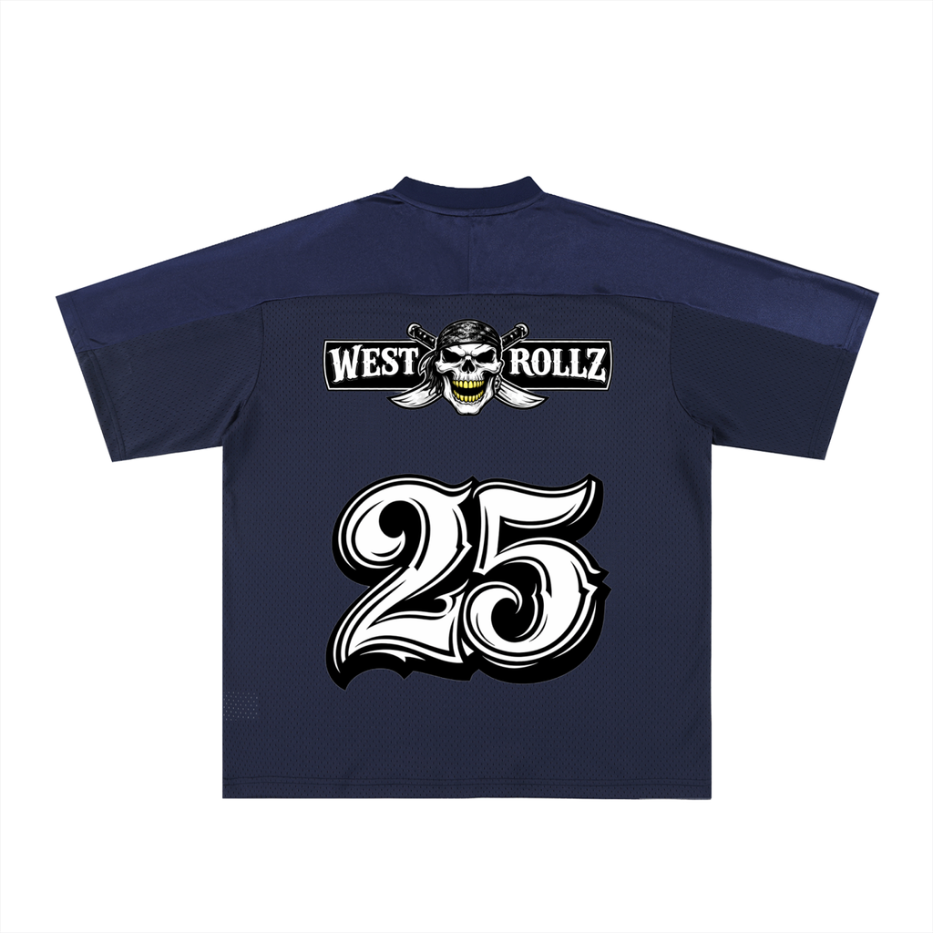 WEST ROLLZ X PIRATES WEST JERSEY FOOTBALL JERSEY T-SHIRT