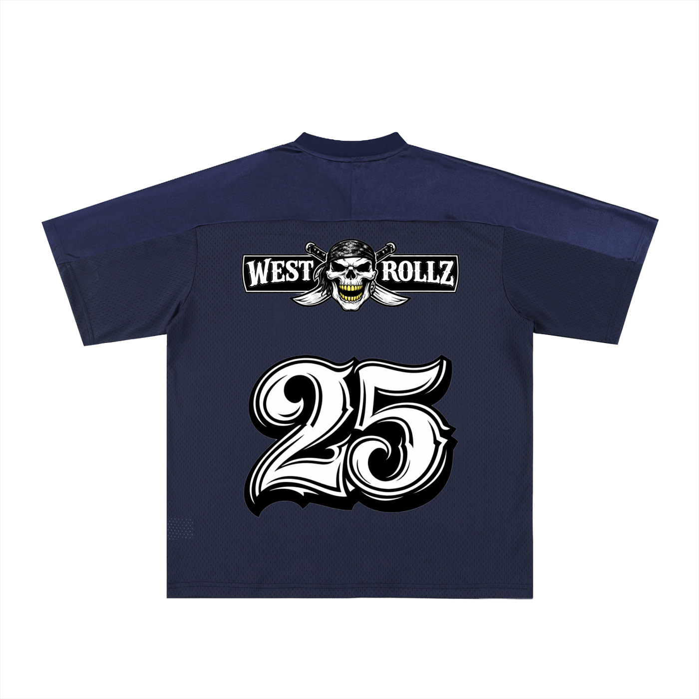 WEST ROLLZ X PIRATES WEST JERSEY FOOTBALL JERSEY T-SHIRT
