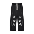 WEST ROLLZ X Contrast-Stitched Fleece Sweatpants