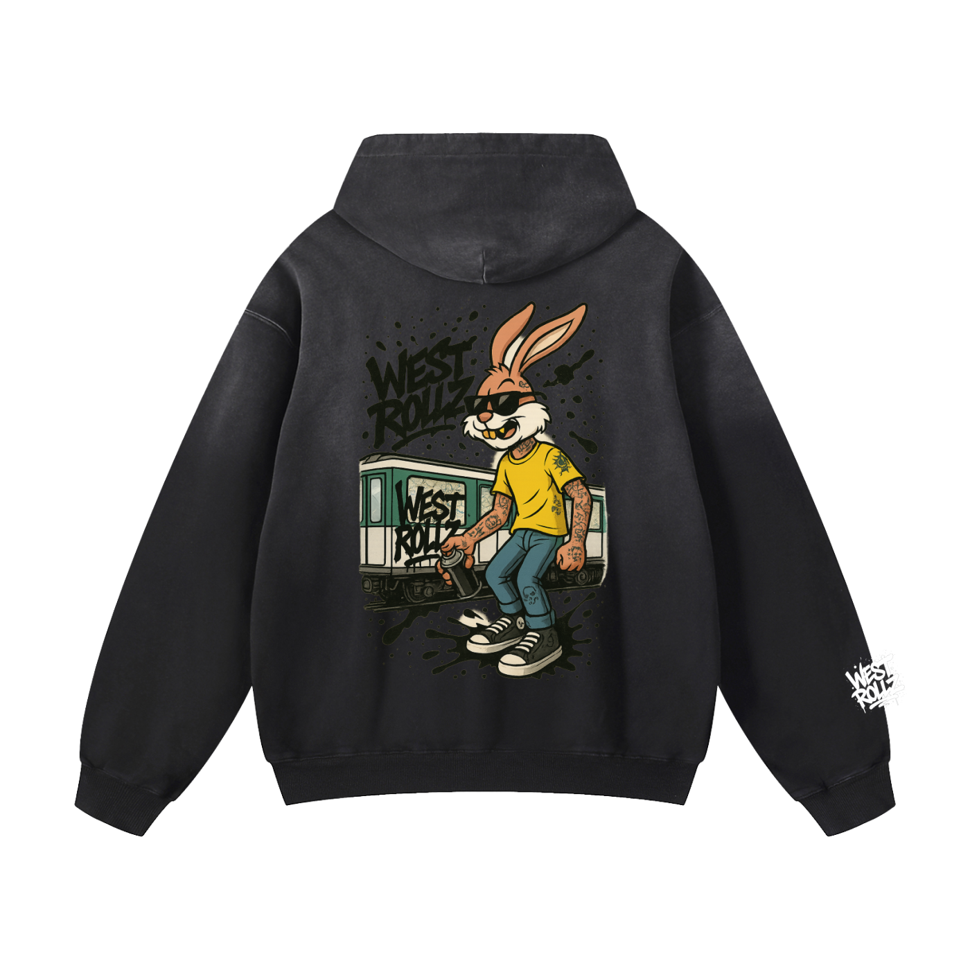 WEST ROLLZ X BUNNY GRAFF HOODIE