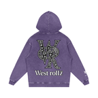 WEST ROLLZ X Snow Washed Loose Cotton Hoodie