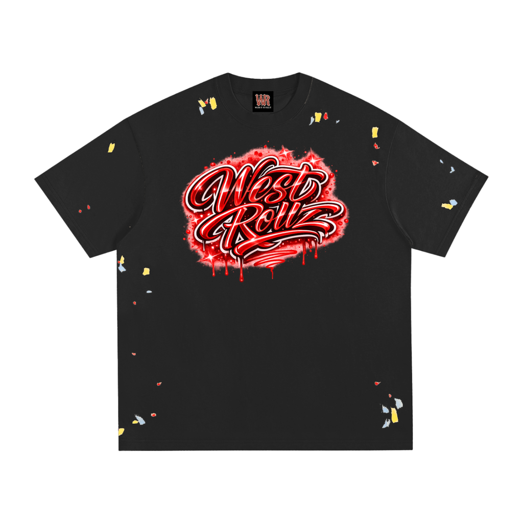 WEST ROLLZ X Paint Splatter T-SHIRT