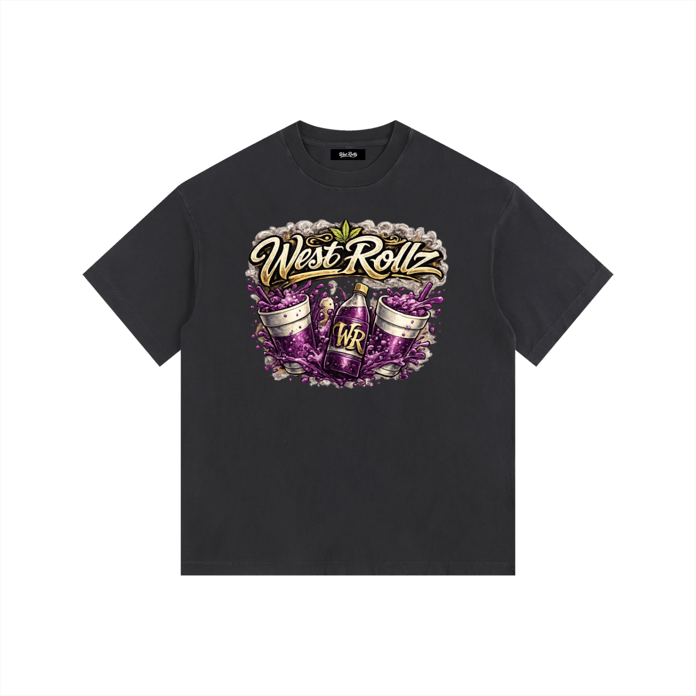 WEST ROLLZ X JAMAIS SANS MON SYRUP & MA DOUBLE CUP T-SHIRT