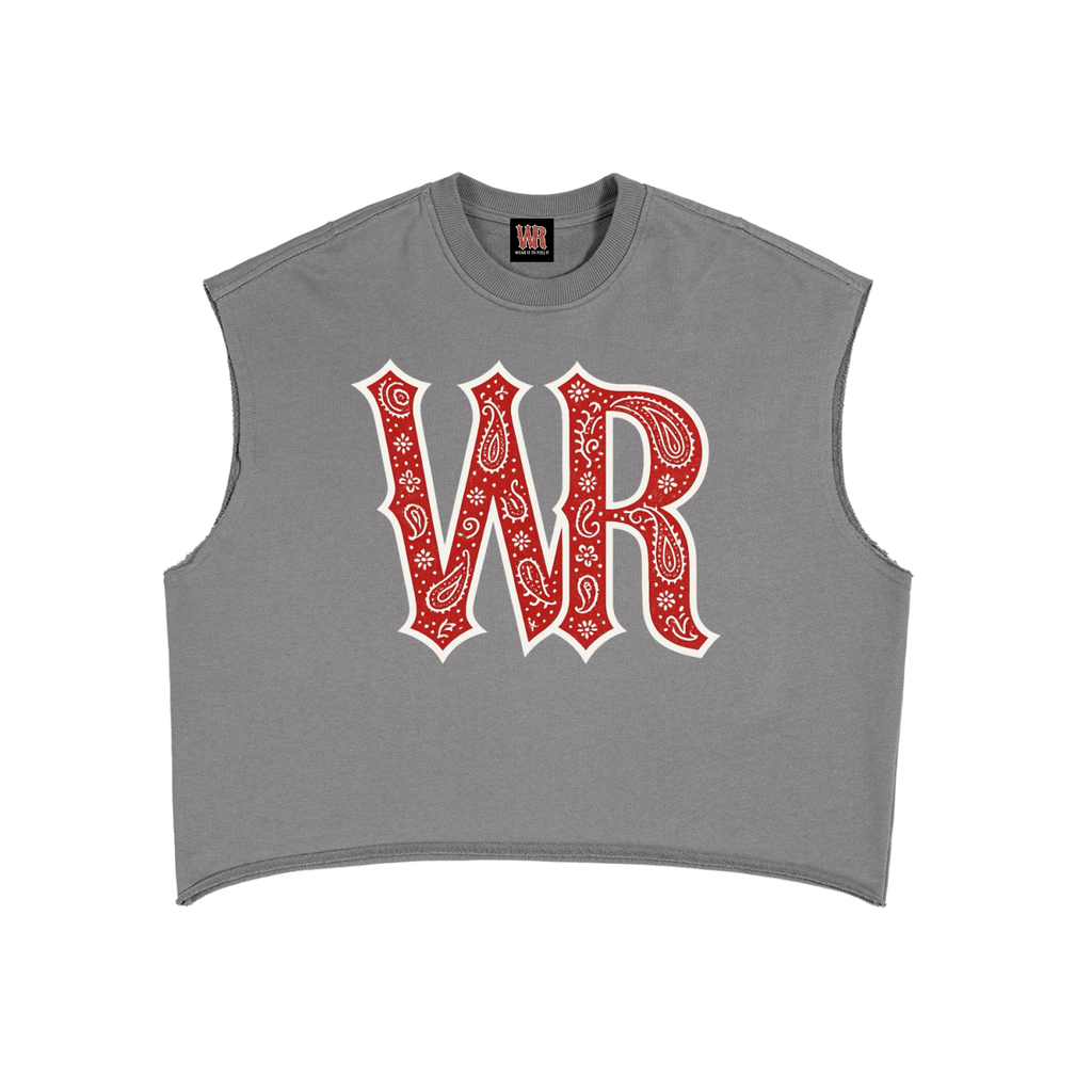 WEST ROLLZ X French Terry Boxy Tank Top T-SHIRT