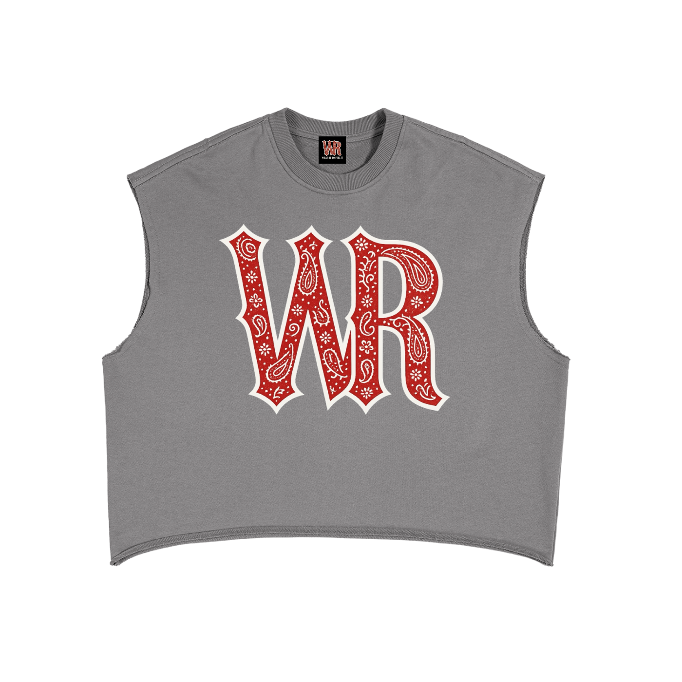 WEST ROLLZ X French Terry Boxy Tank Top T-SHIRT