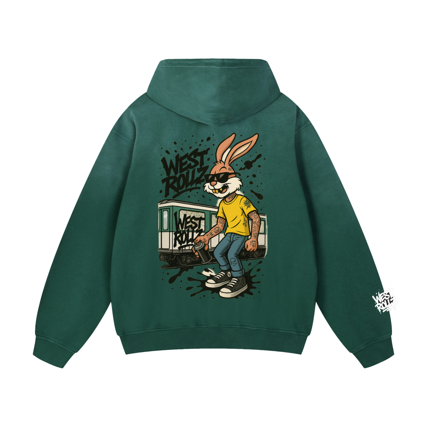 WEST ROLLZ X BUNNY GRAFF HOODIE