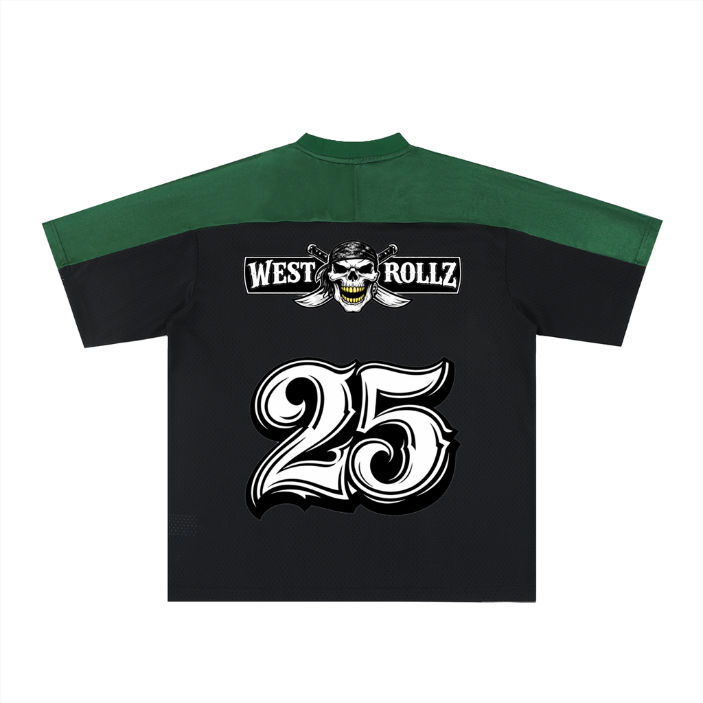 WEST ROLLZ X PIRATES WEST JERSEY FOOTBALL JERSEY T-SHIRT