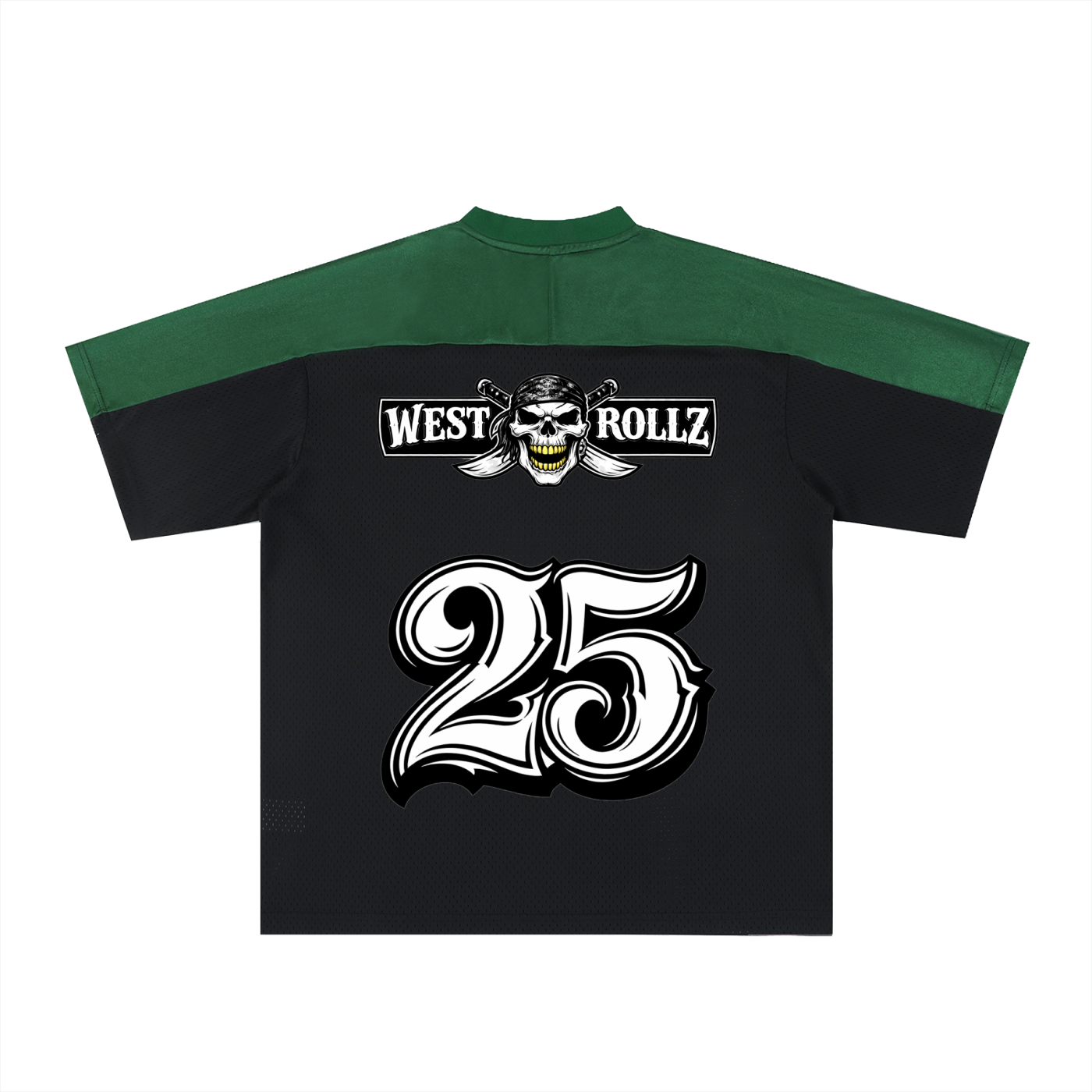 WEST ROLLZ X PIRATES WEST JERSEY FOOTBALL JERSEY T-SHIRT