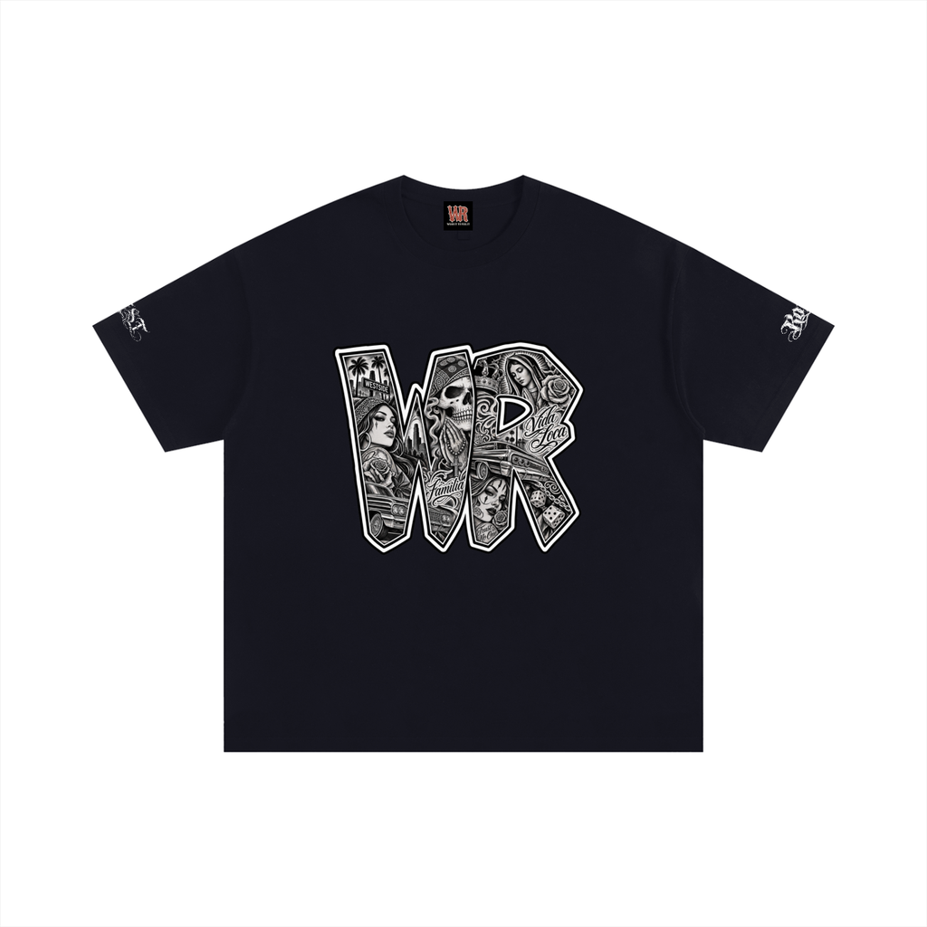 WEST ROLLZ X TATTOO WR X Unisex Oversized Cotton T-Shirt