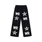 WEST ROLLZ X Contrast Tape Straight-Leg Sweatpants PANTS