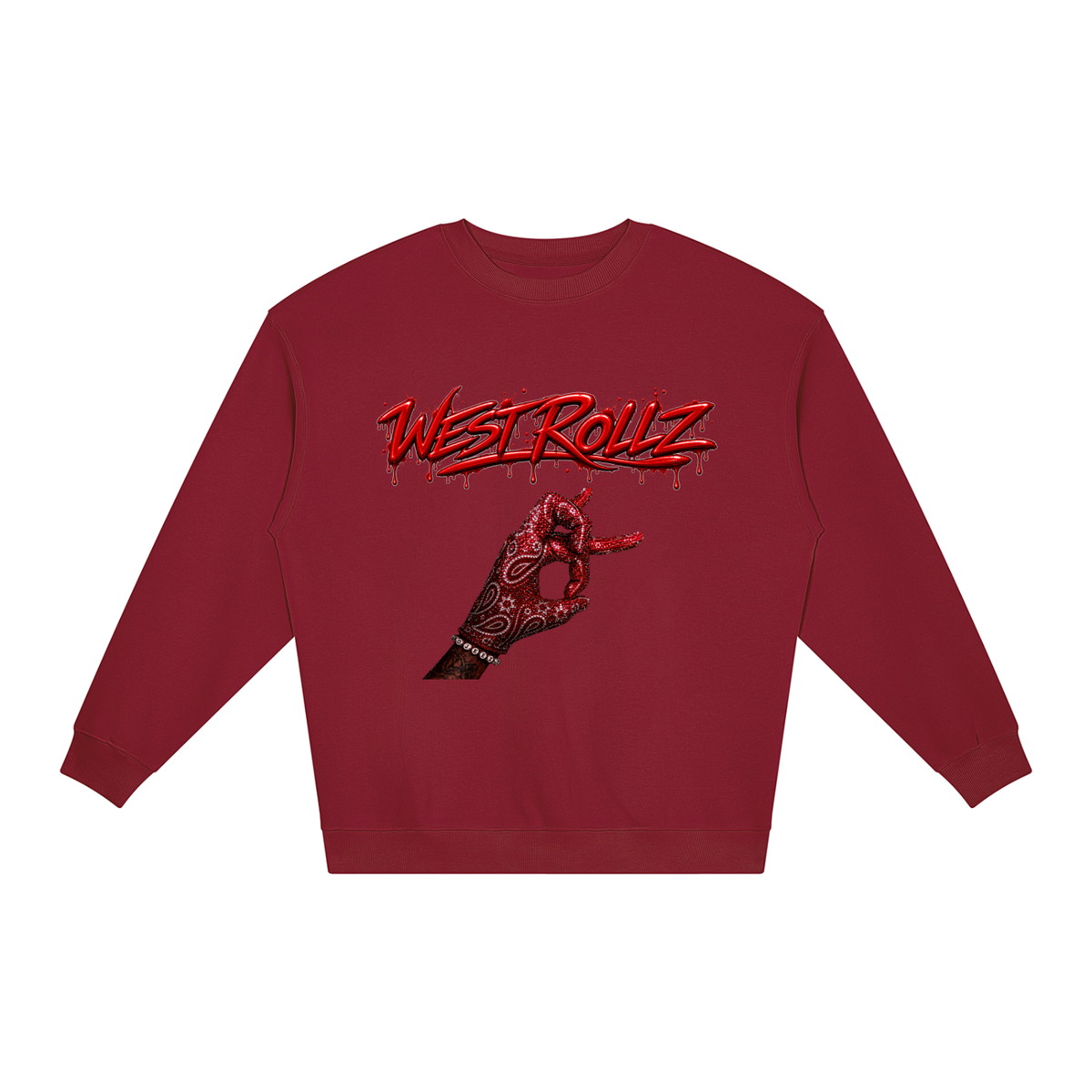 WEST ROLLZ x BLOODS PART.2 x O’JEEZZ MERCH HOODIE