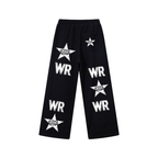 WEST ROLLZ X Contrast Tape Straight-Leg Sweatpants PANTS