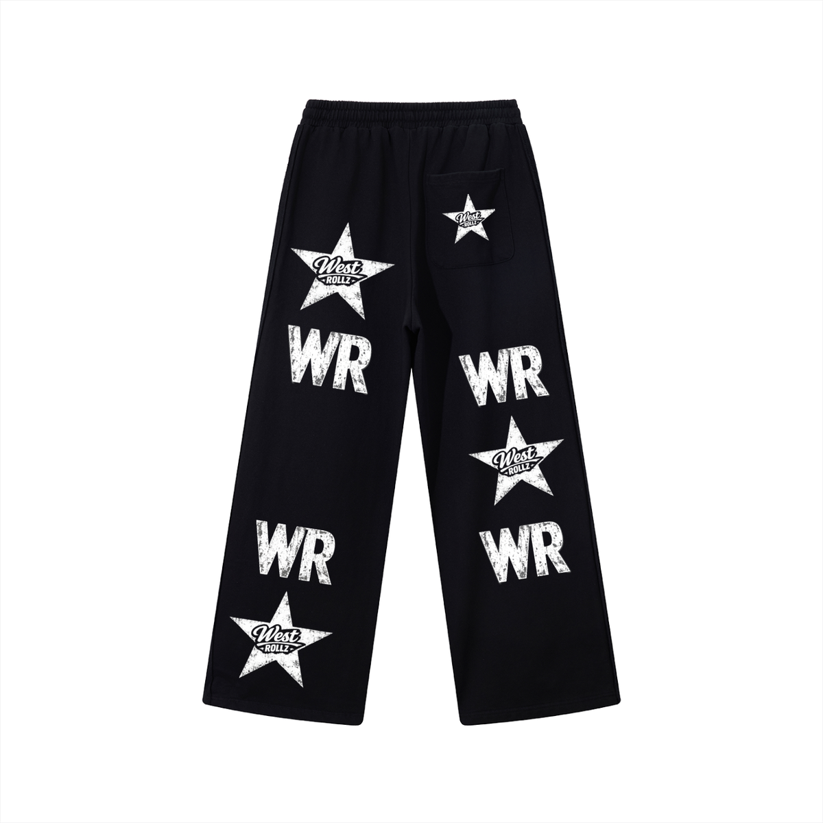 WEST ROLLZ X Contrast Tape Straight-Leg Sweatpants PANTS