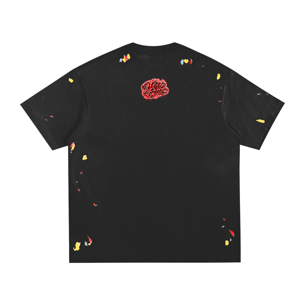 WEST ROLLZ X Paint Splatter T-SHIRT