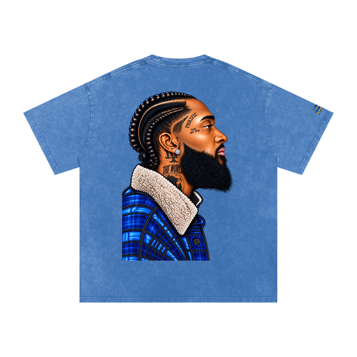 Snow Washed Oversized Cotton T-Shirt