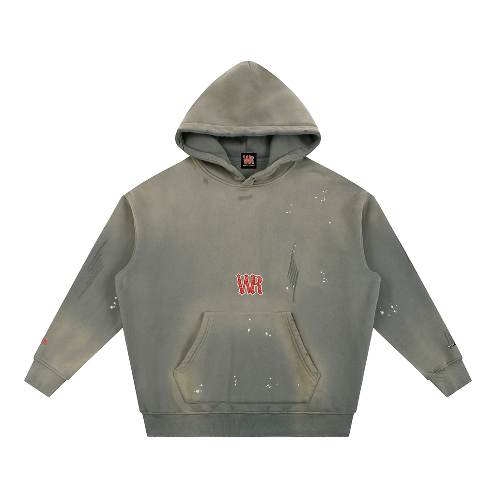 WEST ROLLZ X L’ORIGINAL WR X Vintage Washed Frayed Fleece Hoodie