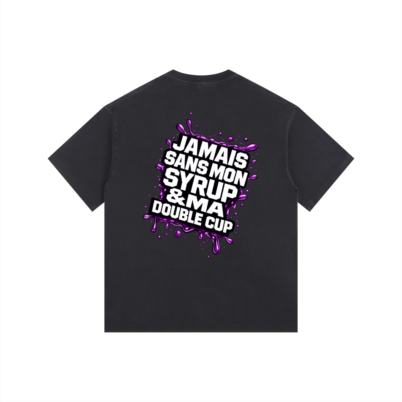 WEST ROLLZ X JAMAIS SANS MON SYRUP & MA DOUBLE CUP T-SHIRT