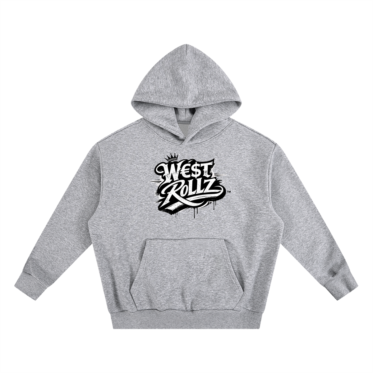 WEST ROLLZ X Essential Heavyweight Boxy Fleece Hoodie