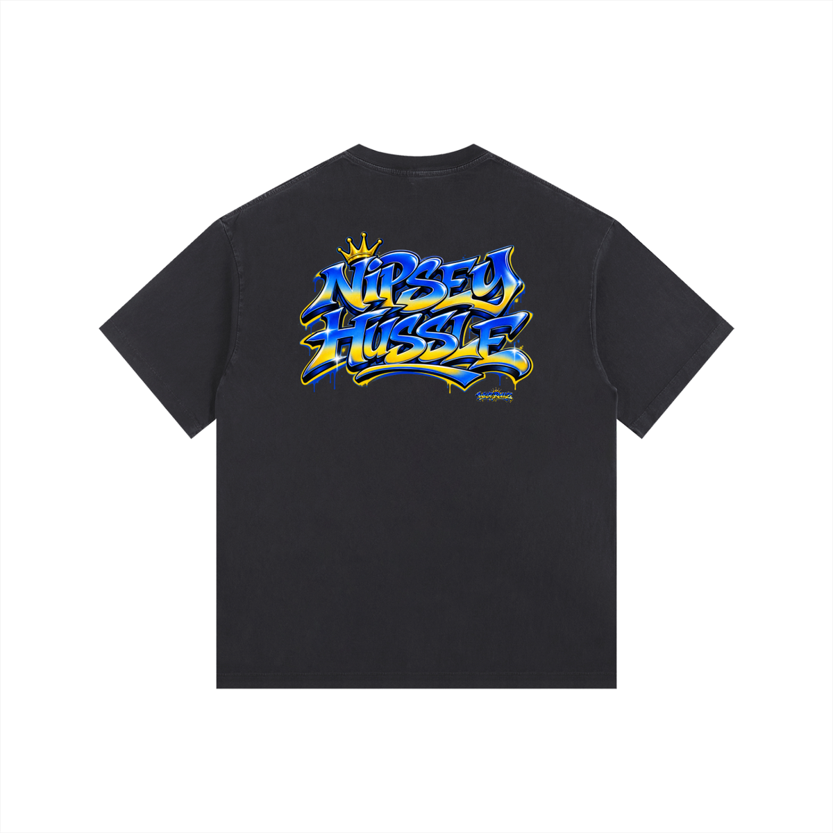 WEST ROLLZ X MÉMORIAL IDOLE X Vintage Washed Oversized Cotton T-Shirt