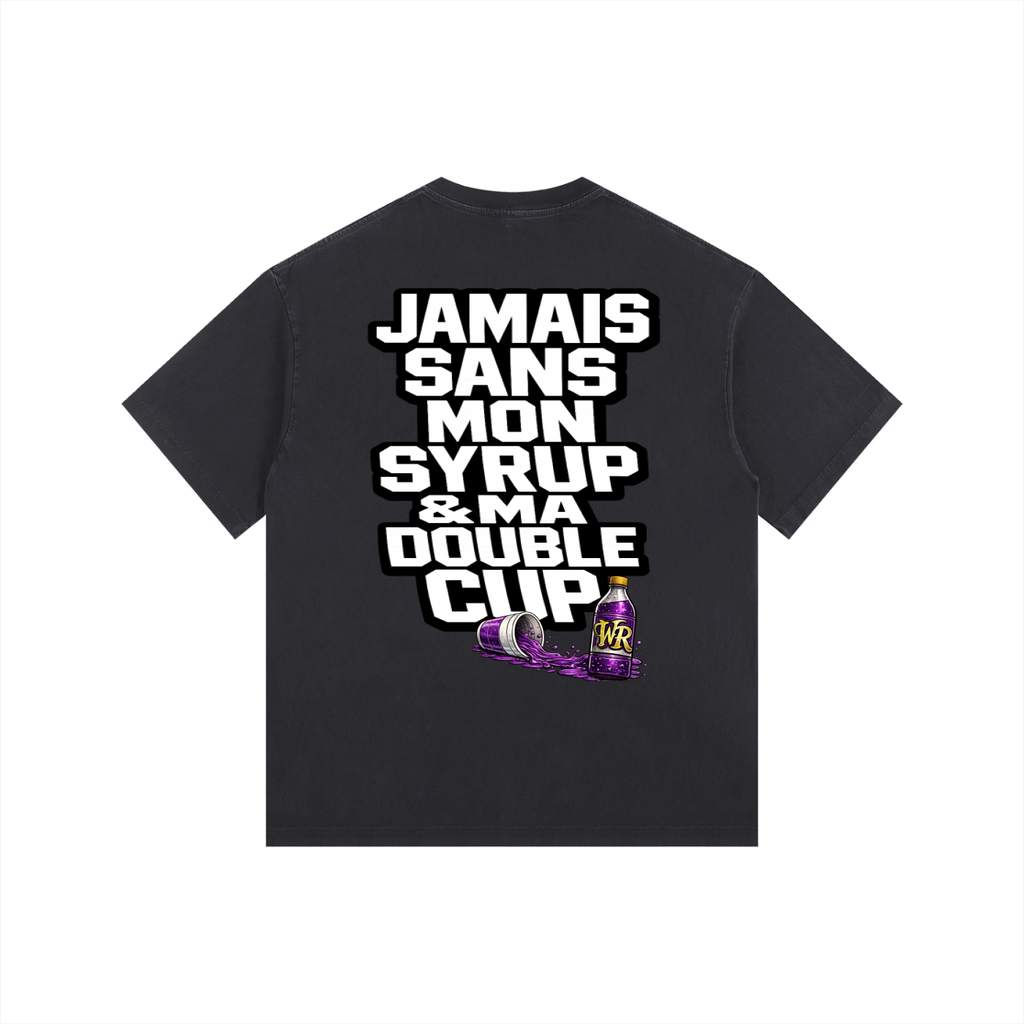 WEST ROLLZ X JAMAIS SANS MON SYRUP & MA DOUBLE CUP T-SHIRT
