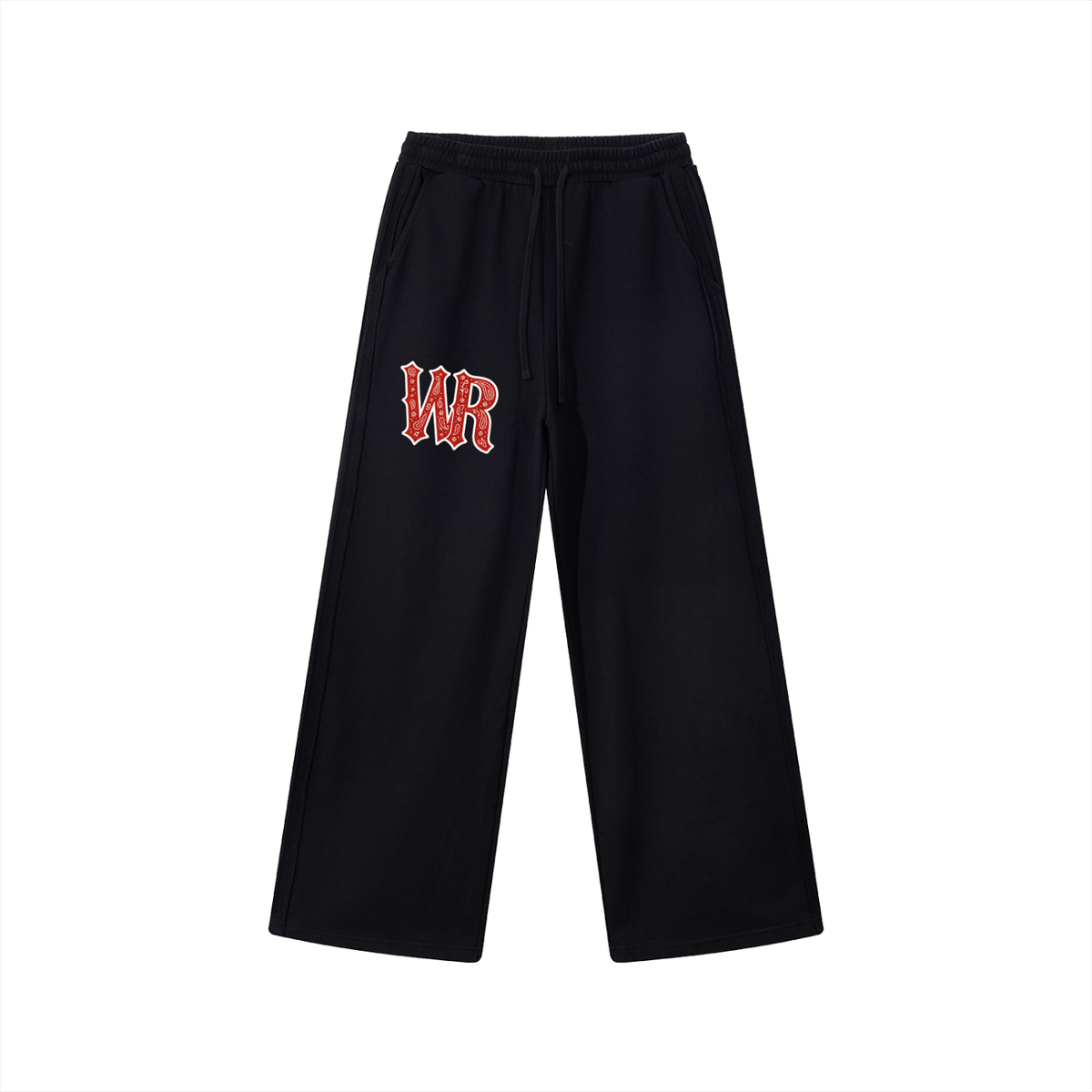WEST ROLLZ X Contrast Tape Straight-Leg Sweat PANTS