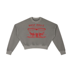 WEST ROLLZ X ROLLZ STRAUSZ Vintage Washed Cropped Sweatshirt HOODIE