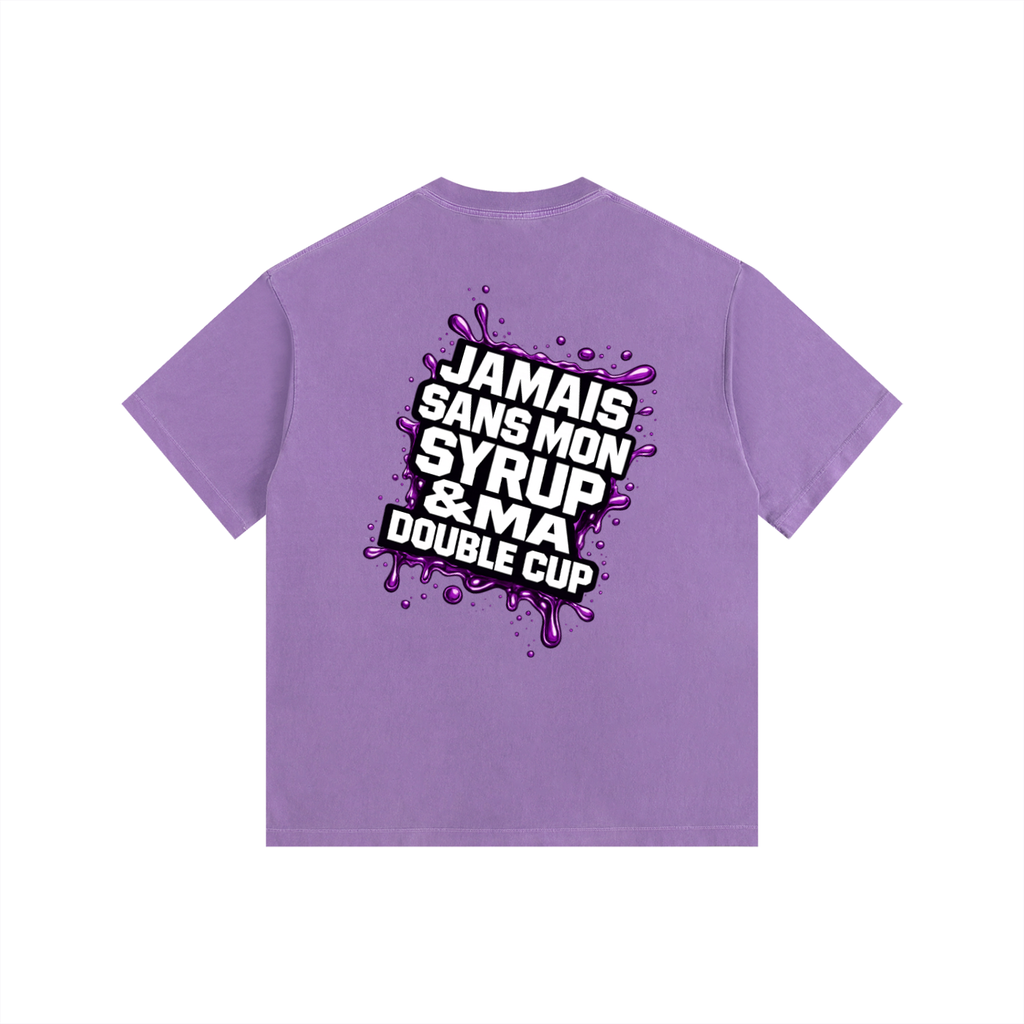 WEST ROLLZ X JAMAIS SANS MON SYRUP & MA DOUBLE CUP T-SHIRT