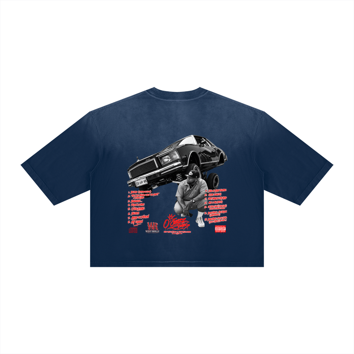 WEST ROLLZ X BLOODS x O’JEEZZ BOXY T-SHIRT