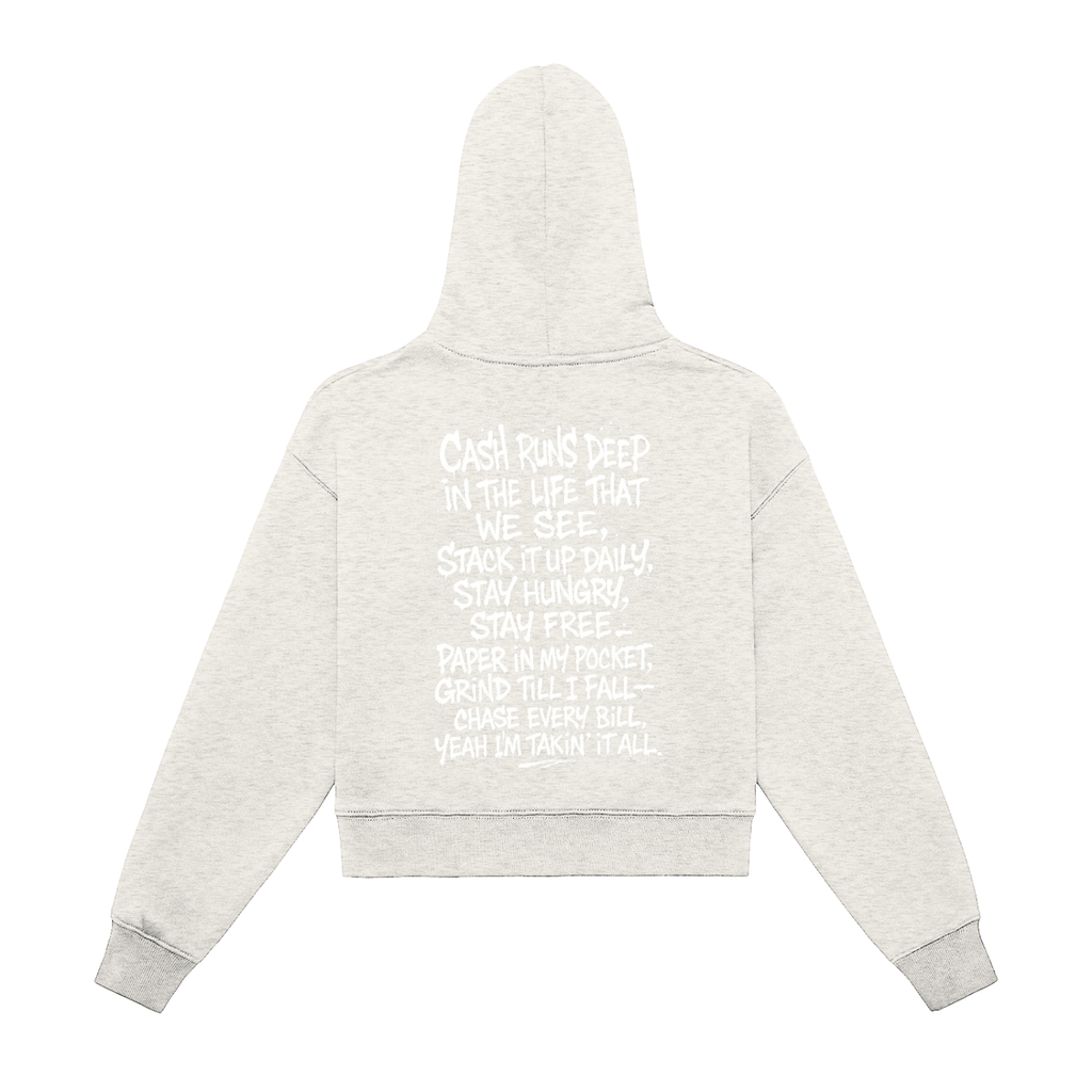 WEST ROLLZ X KILLA BEES WOMEN CROP HOODIE
