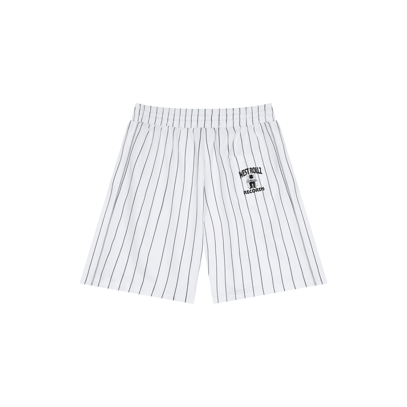 WEST ROLLZ X THE WARRIORS / Unisex Striped Loose Fit SHORT
