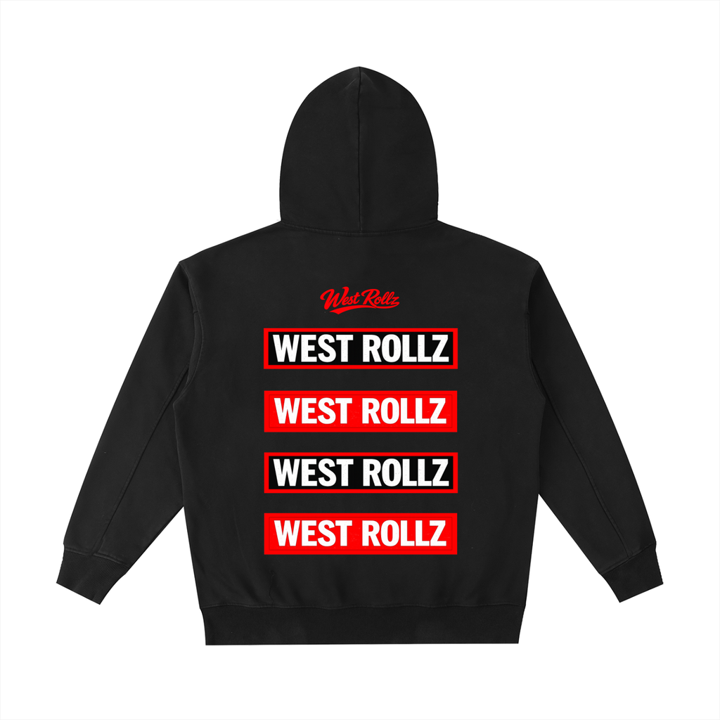 WEST ROLLZ X THE BEGINNINGx 
Vintage Washed Heavyweight Hoodie