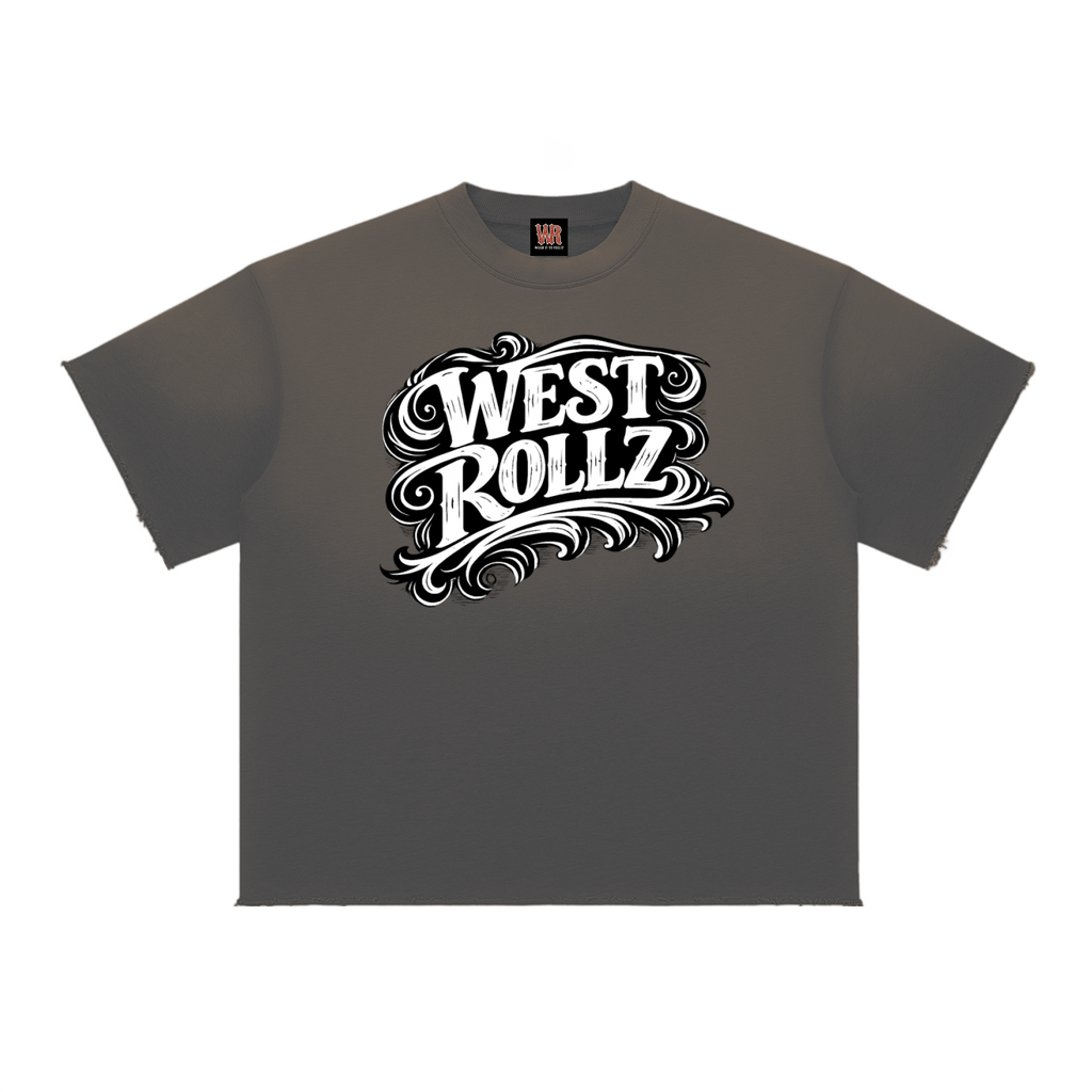 WEST ROLLZ X Sun Fade Raw Edge T-SHIRT