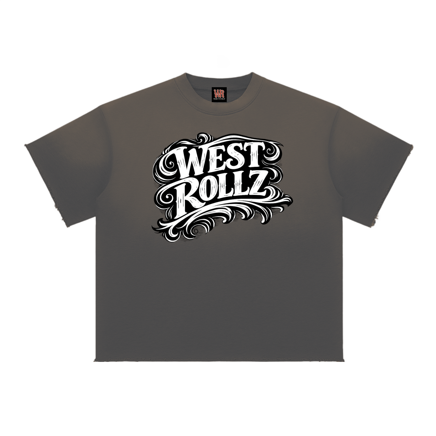 WEST ROLLZ X Sun Fade Raw Edge T-SHIRT
