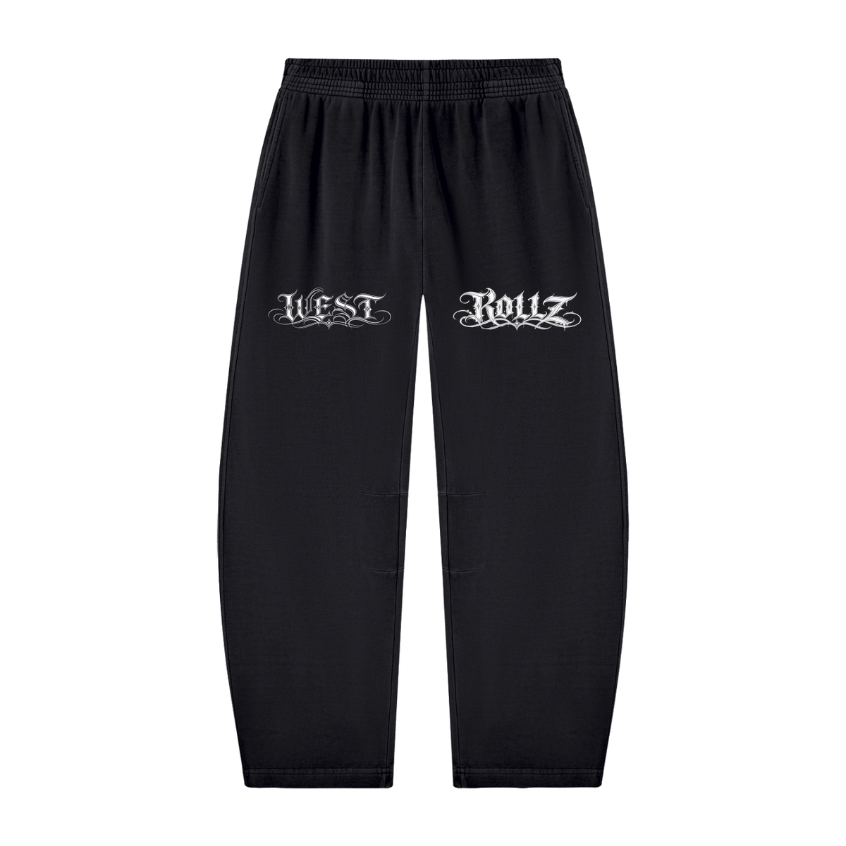 WEST ROLLZ X TATTOO WR X Unisex Vintage Washed Barrel Leg Sweatpants