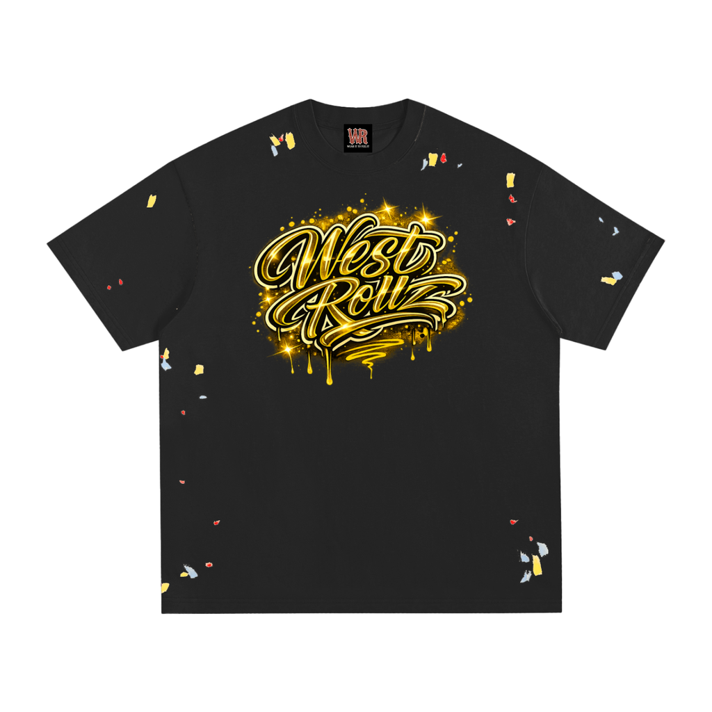 WEST ROLLZ X Paint Splatter T-SHIRT
