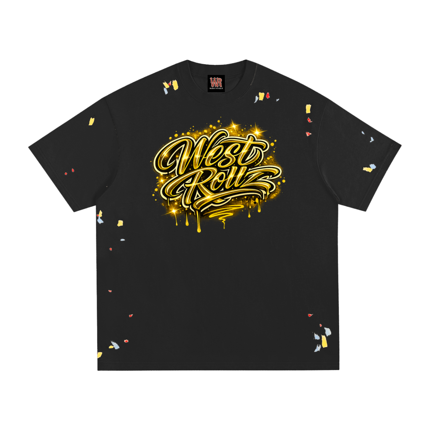 WEST ROLLZ X Paint Splatter T-SHIRT