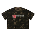 WEST ROLLZ X WEST ROLLZ RECORDS X Camo Boxy T-SHIRT