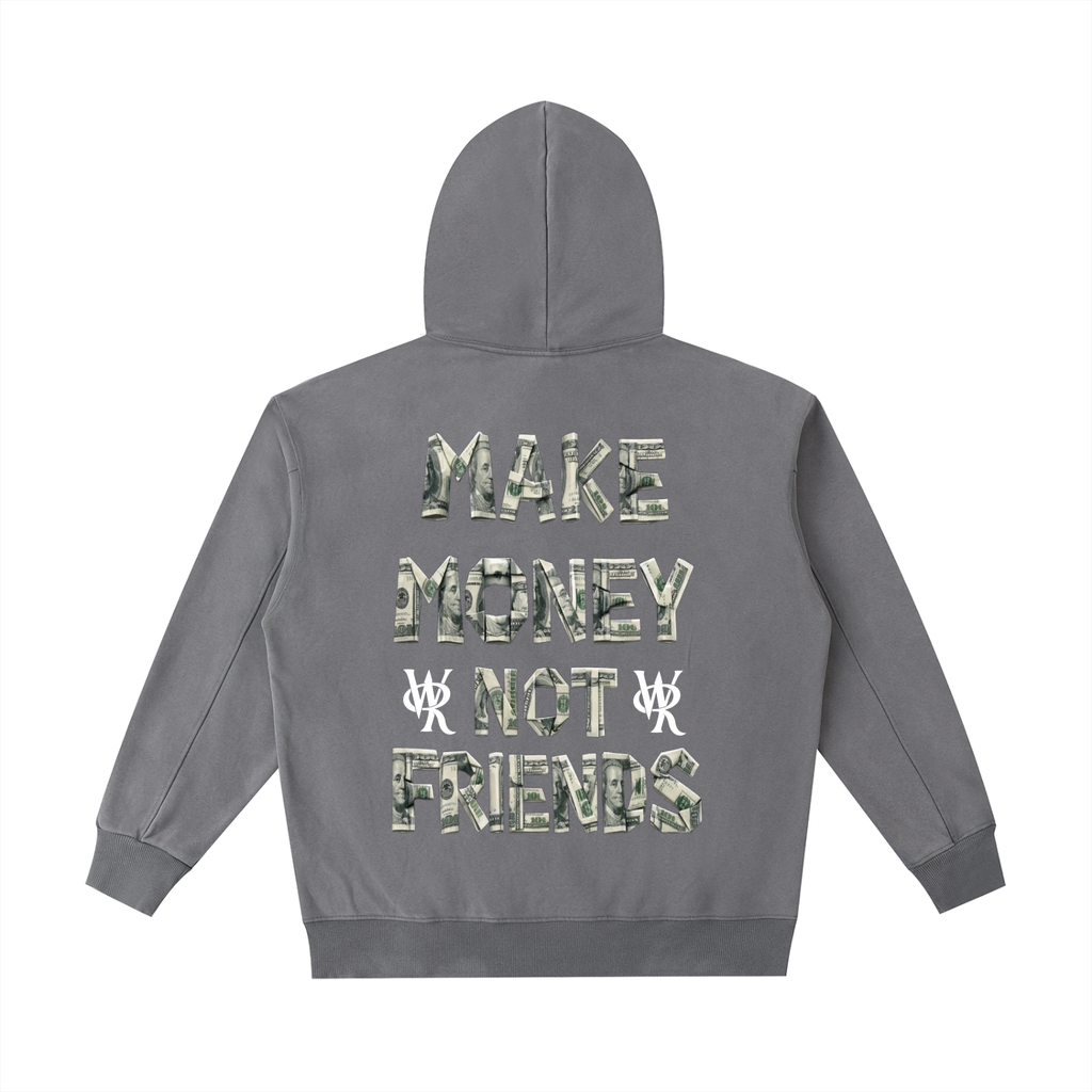 WEST ROLLZ X MONEY MAKER X Vintage Washed Heavyweight Hoodie
