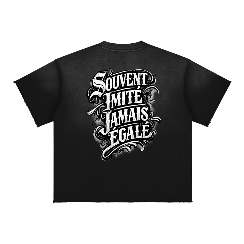 WEST ROLLZ X Sun Fade Raw Edge T-SHIRT