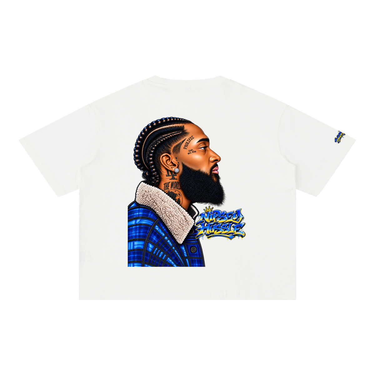 WEST ROLLZ X MÉMORIAL IDOLE X Mineral Wash Boxy Cotton T-Shirt
