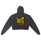 WEST ROLLZ X KILLA BEES CROP HOODIE