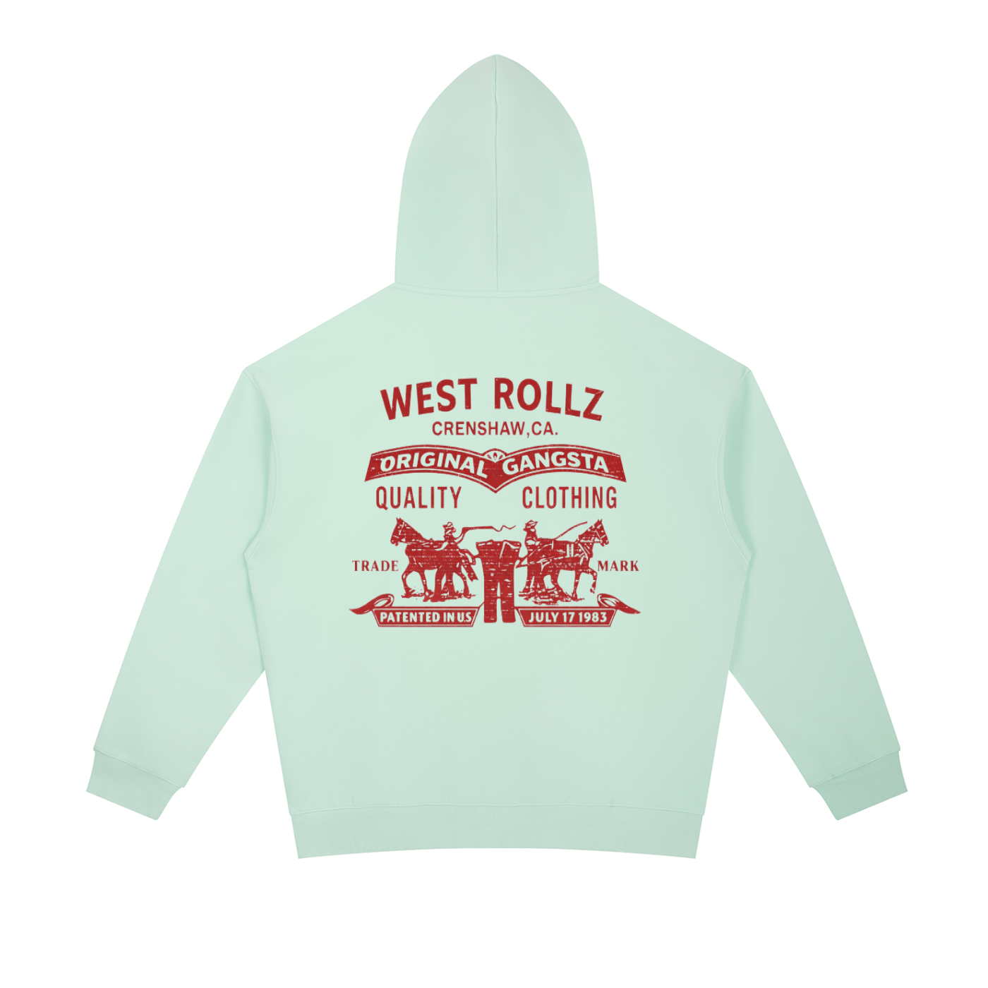 WEST ROLLZ X ROLLZ STRAUSZ X Essential Heavyweight Hoodie
