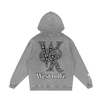 WEST ROLLZ X Snow Washed Loose Cotton Hoodie