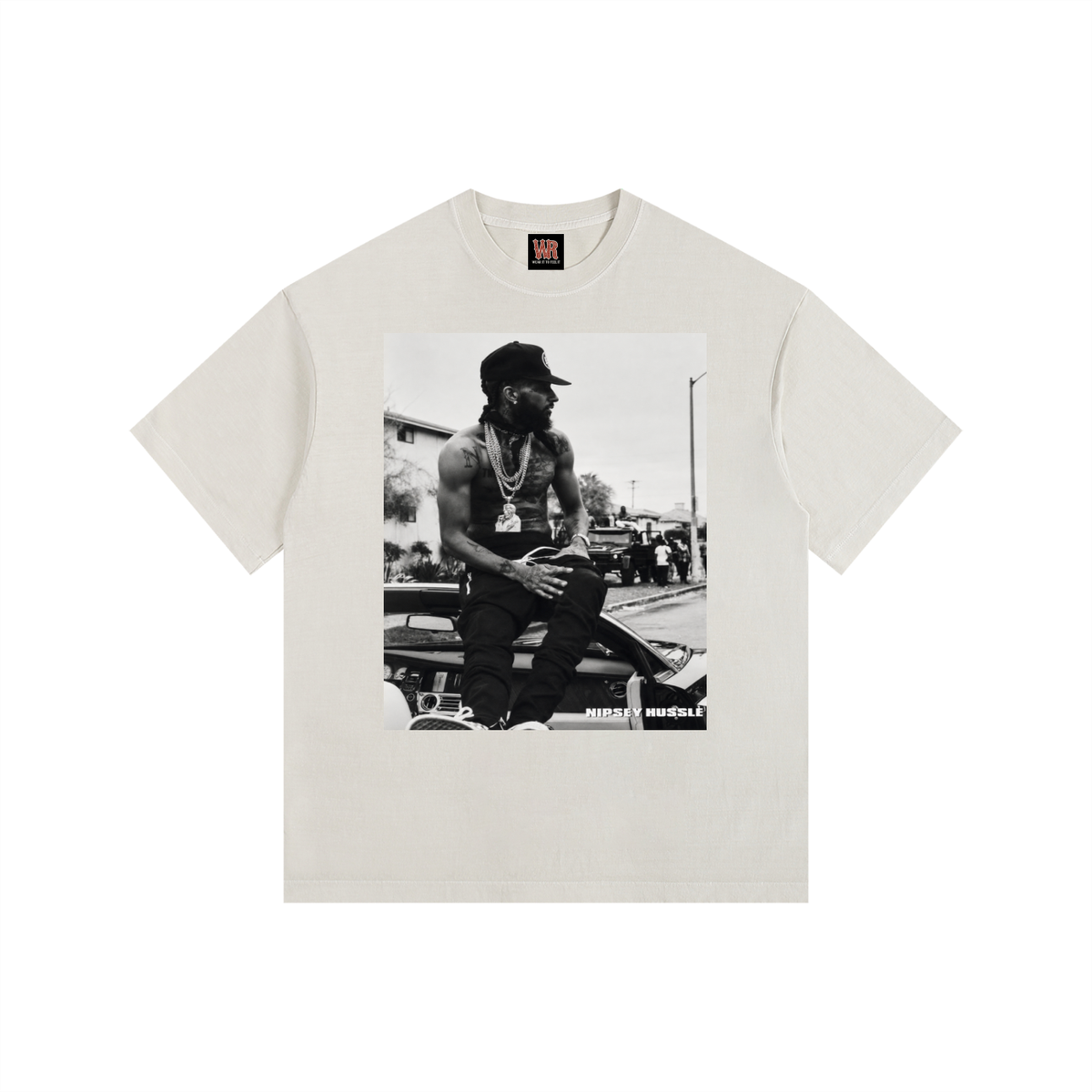 WEST ROLLZ X MÉMORIAL IDOLE X Vintage Washed Oversized Cotton T-Shirt