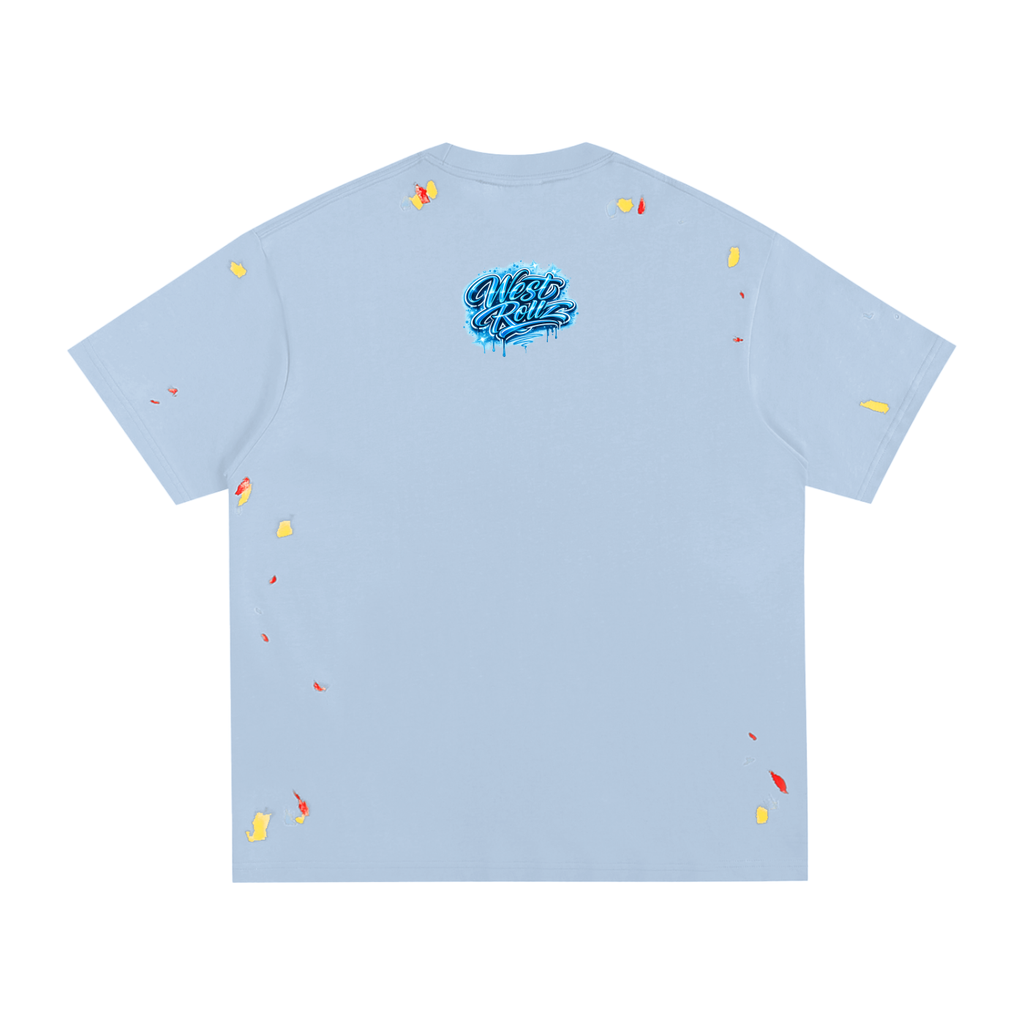 WEST ROLLZ X Paint Splatter T-SHIRT