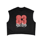 WEST ROLLZ X French Terry Boxy Tank Top T-SHIRT