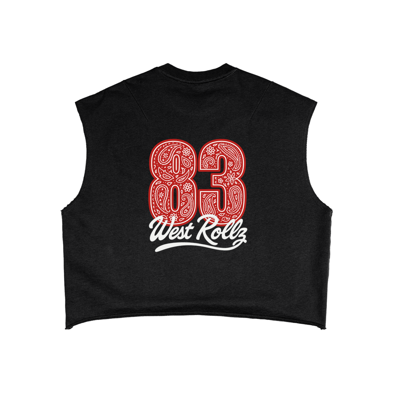 WEST ROLLZ X French Terry Boxy Tank Top T-SHIRT