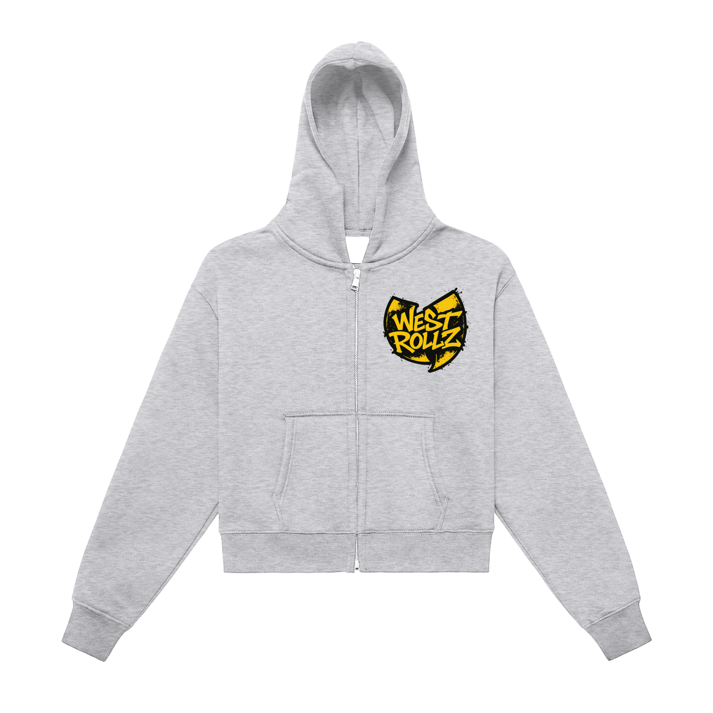 WEST ROLLZ X KILLA BEES WOMEN CROP HOODIE