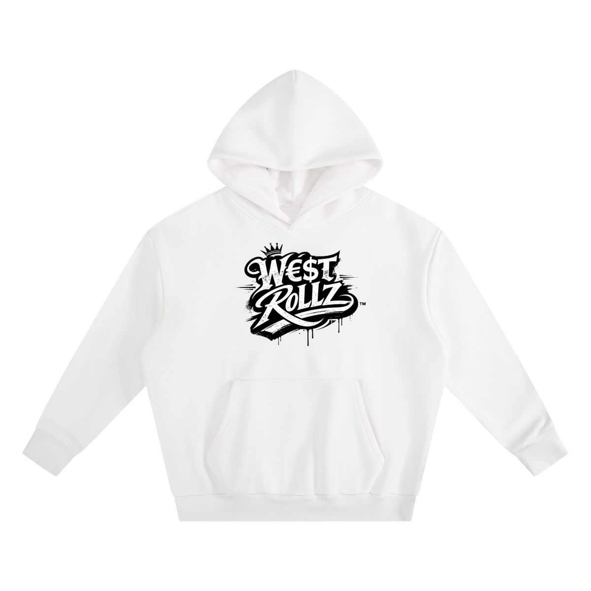 WEST ROLLZ X Essential Heavyweight Boxy Fleece Hoodie