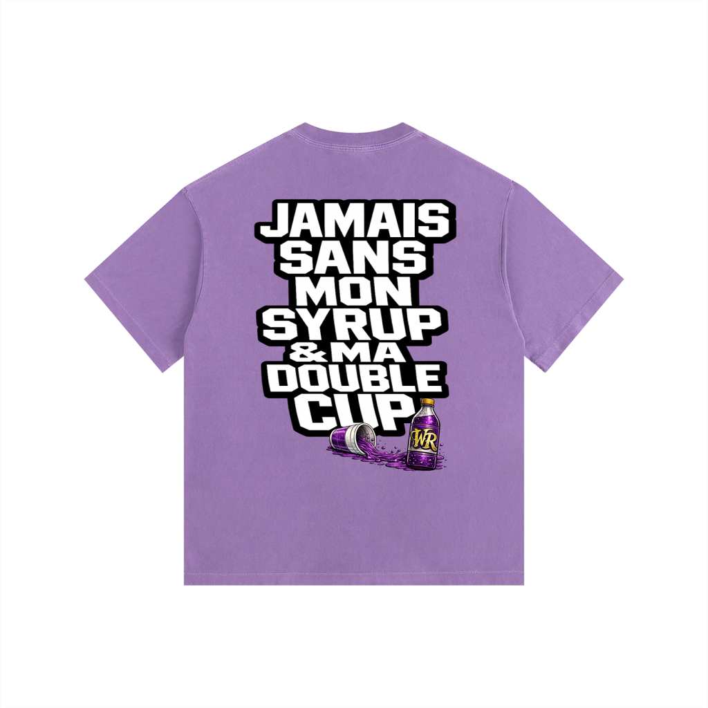 WEST ROLLZ X JAMAIS SANS MON SYRUP & MA DOUBLE CUP T-SHIRT
